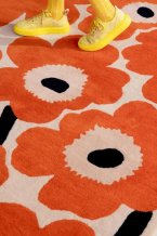 Designový vlněný koberec Marimekko Unikko oranžový 132403 Brink & Campman