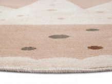 Dětský koberec Adventures 105971 Cream Beige kruh