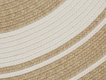 Kusový koberec Braided 105556 Creme Beige kruh – na ven i na doma