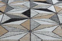 Kusový koberec Cooper Sisal Mosaic 22222 ecru/black