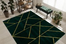 Kusový koberec Emerald geometric 1012 green and gold