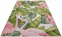 Kusový koberec Flair 105614 Tropical Flamingo Multicolored – na ven i na doma