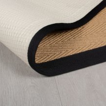 Kusový koberec Herringbone Border Kira Black