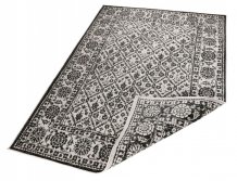 Kusový koberec Twin-Wendeteppiche 103113 schwarz creme – na ven i na doma