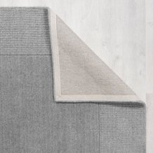 Kusový ručně tkaný koberec Tuscany Textured Wool Border Grey Marl