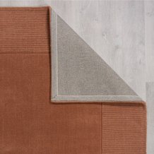 Kusový ručně tkaný koberec Tuscany Textured Wool Border Orange