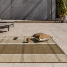 Outdoorový koberec B&C Zone Block Stripe&Check cashew 497501 Brink & Campman